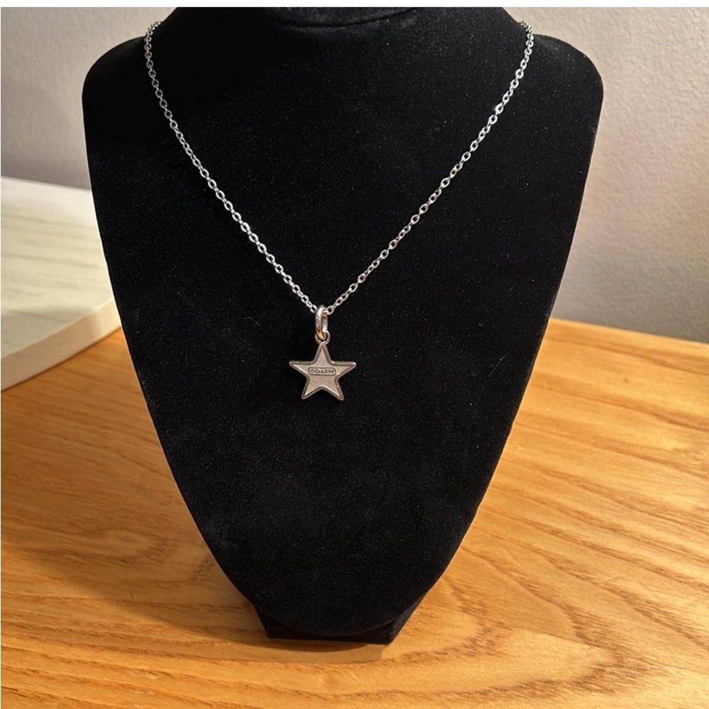 Small Coach Star Pendant on 20” Unbranded stainless steel chain